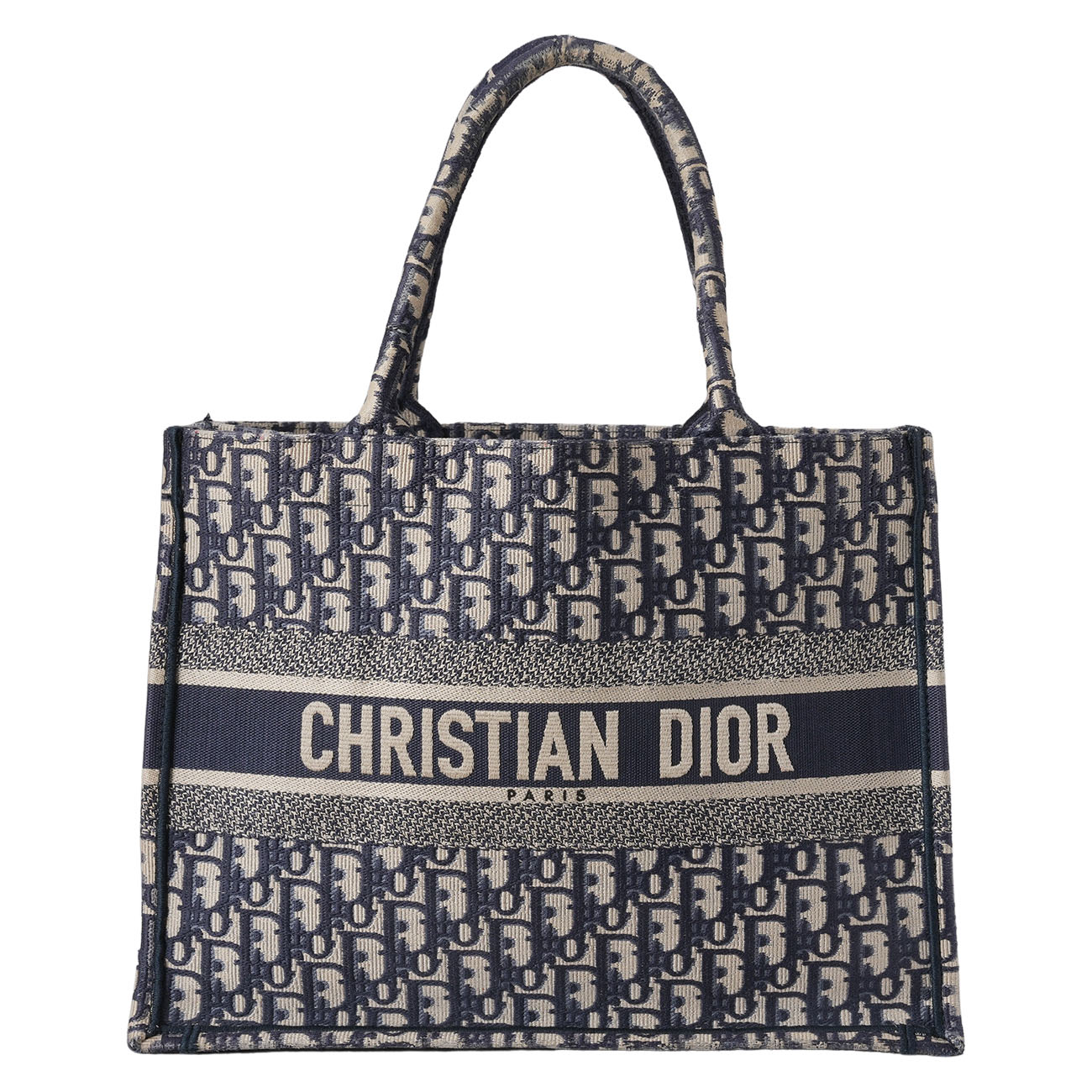 CHRISTIAN DIOR(USED)디올 오블리크 북토트 미듐